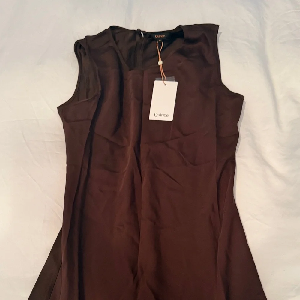 Quince Chocolate Brown Midi Dress - Picture 3 of 5